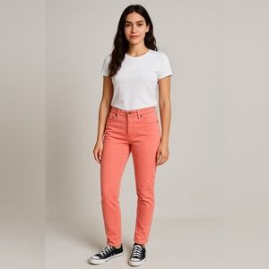 Ralph Lauren Pink Denim Straight Ankle Jeans Size 4